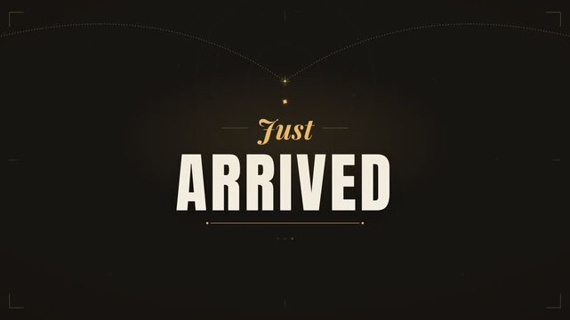 Just Arrived New Product Launch Motion Graphic Announcement Animation with Futuristic UI