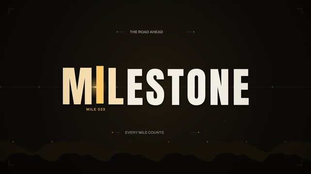 Milestone achievement progress tracker hud interface graphic design motion animation