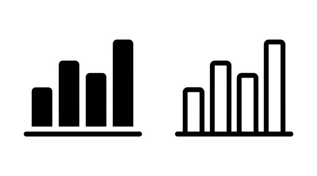 Bar chart statistics graph showing comparative business data