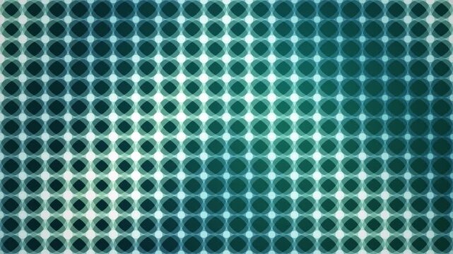 Abstract blue background with a repeating pattern of circles and rounded squares