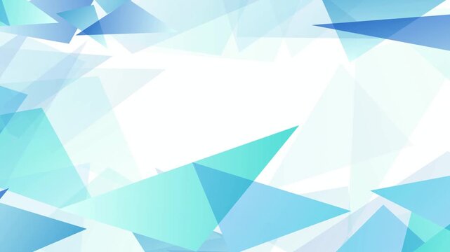 Blue geometric abstract triangles pattern 4K