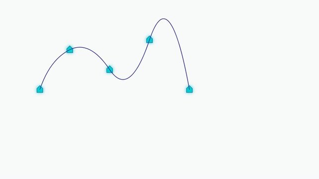Business Key Performance Indicator Motion Graphic Showing Data Points with Curved Line and Stay Connected Text Representing Growth Retention Rate and Corporate Analytics Success