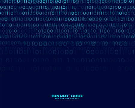 futuristic binary code programming tech background design