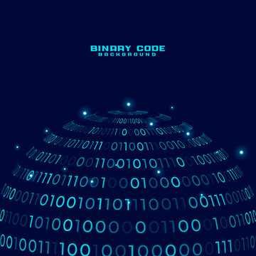 digital binary code data tech concept background design