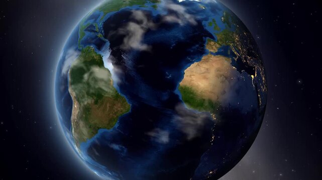 Earth Zoom In to Tucurui Brazil Satellite Animation