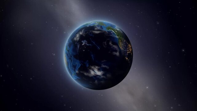 Earth Zoom In to Malacca Straits Mosque in Malaysia Animation