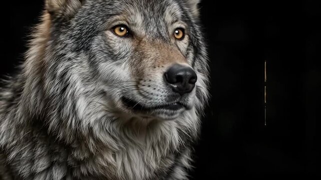 Resolute wolf gaze: never surrender, quit strive, persist strength, endure overcome, prevail resist, continue determination, resilience courage, grit tenacity, hope triumph.