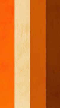 Textured vertical orange and brown stripe palette with cream band for warm background and poster design