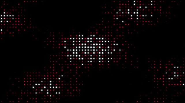 Cyber Dot Matrix Radiant Red - Cyber Dot Matrix Animation