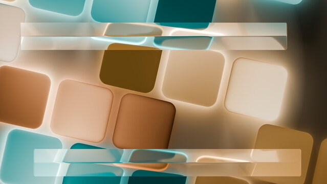 Abstract illustration of overlapping rounded squares