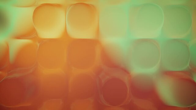 Warm sensory bubble grid loop with soft satisfying button motion