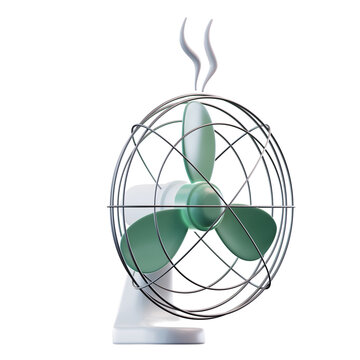 3D Illustration Electric Fan
