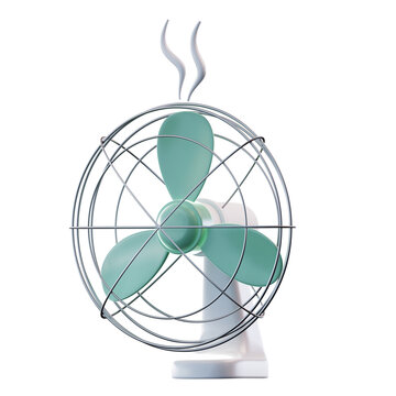 3D Illustration Electric Fan