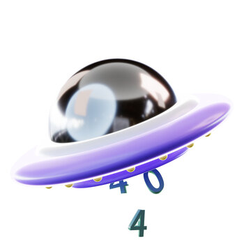 3D Illustration Lost In Space