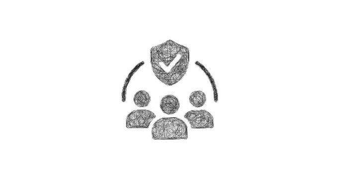 Sketch community guidelines icon animation - smooth progressive reveal