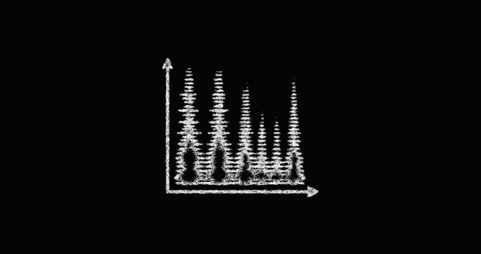 Sketch spectrogram icon animation - smooth progressive reveal