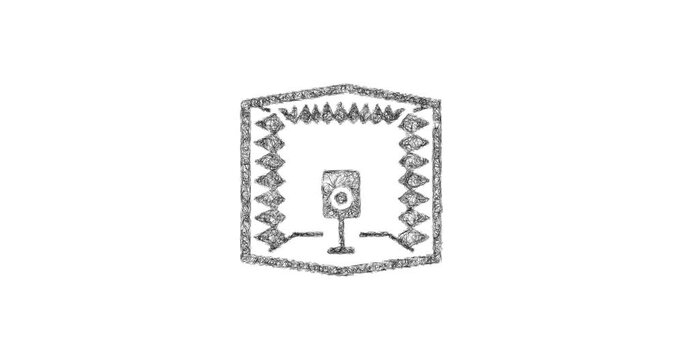 Sketch anechoic chamber icon animation - smooth progressive reveal