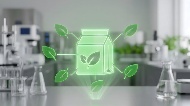 Eco Friendly Food Packaging and Sustainability in a Modern Laboratory