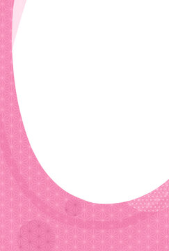 和柄〈麻の葉文様〉ハガキJ-1