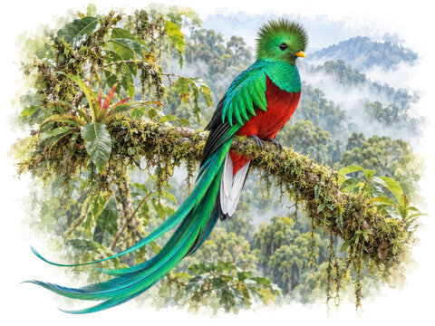 Resplendent Quetzal Male (Pharomachrus mocinno)