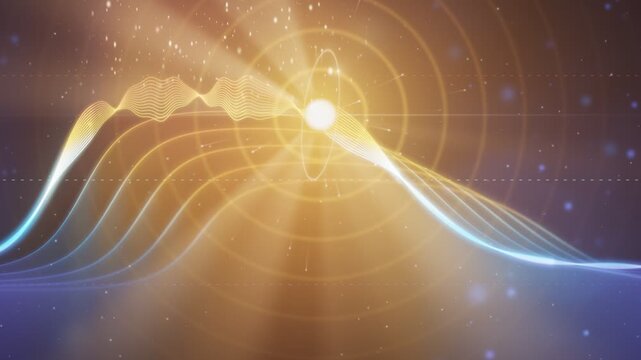 Bipolar Disorder Mood Wave Animation With Glowing Orb Manic And Depressive States