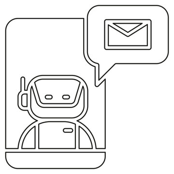 AI Email Chatbot Icon