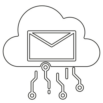 Cloud AI Email Icon
