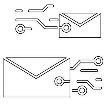 AI Email Transmission Icon