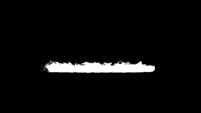 Smoke Cloud Flowing Toward Camera and Passing Through with Alpha Matte