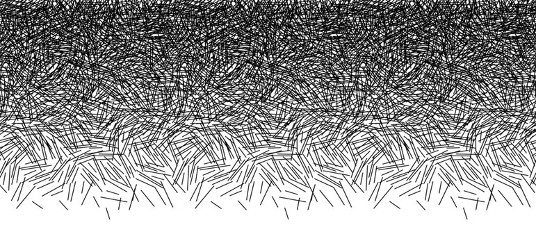 Abstract Monochrome Background with Scratchy Hatching Gradient Fade, Black and White Line Texture Pattern