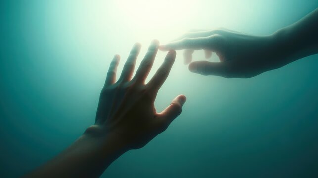 hand reaching out