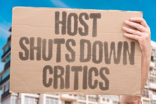 "Host shuts down critics" Daytime presenter answers online trolls. HOST. CRITICS. TROLLS. REPLY. SINGER.