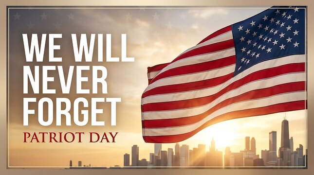 Patriot day 9 11 remembrance, American flag, twin towers, september 11 tribute, never forget, USA patriotism