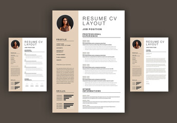Resume CV and Cover Letter Layout