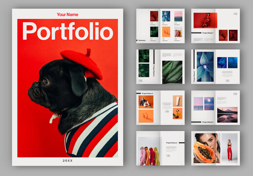 Colorful Portfolio Layout