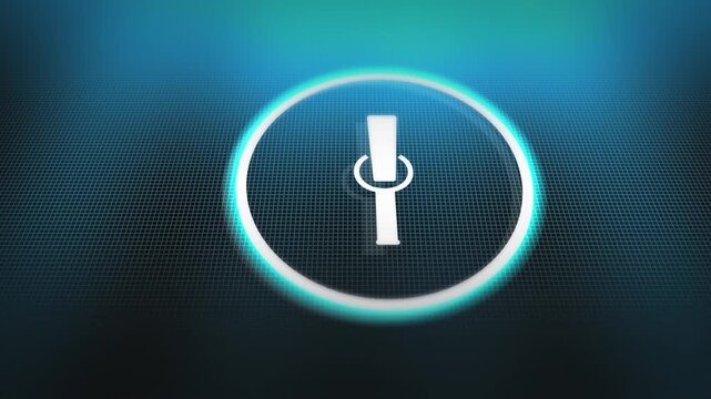 Digital Microphone Icon for Computer Voice Recognition or Audio Recorder.