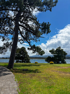 Picturesque Island of La Toja in Galicia, Spain