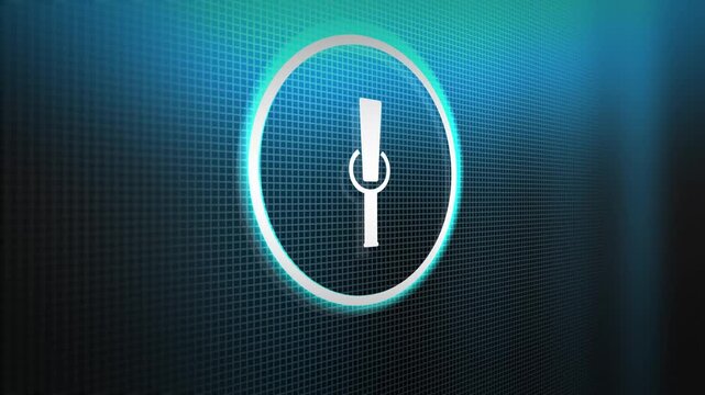 Digital Microphone Icon for Computer Voice Recognition or Audio Recorder - ALT.