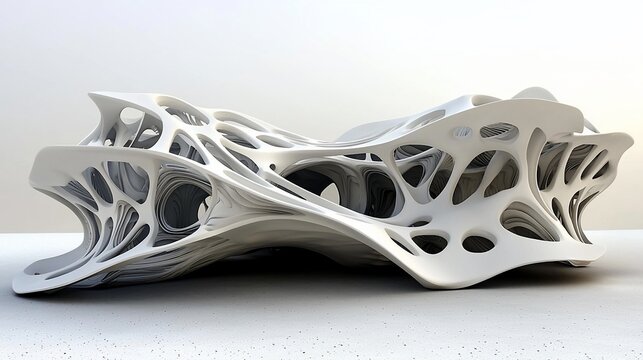 Futuristic Parametric Architectural Structure Model