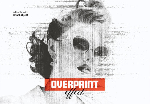 Overprint Photo Effect