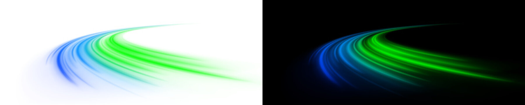 Abstract highway with glowing lines, dynamic light particles, and surreal radiant streaks.