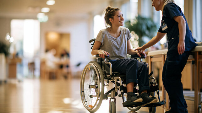 Bright rehabilitation center for people with limited mobility