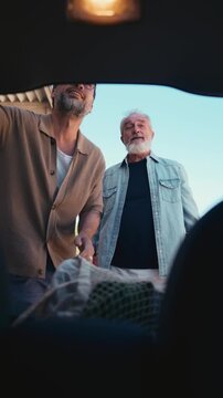 Father and son enjoying time together.