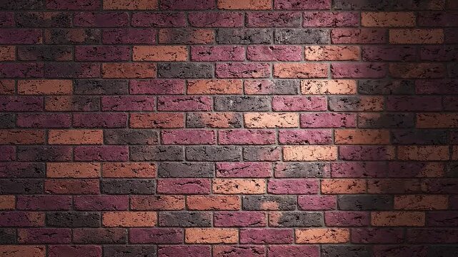 Red brick wall background with vintage texture and grunge style for urban industrial architecture design