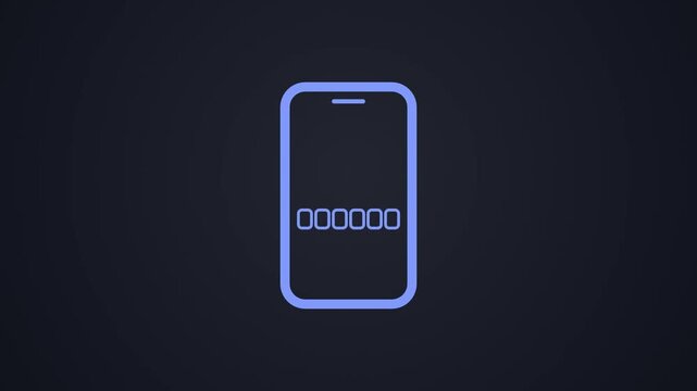 Dark mode phone receiving one time passcode with code boxes filling then green check badge, OTP verification