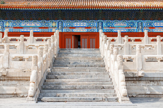 Forbidden City. Stairway to the palace