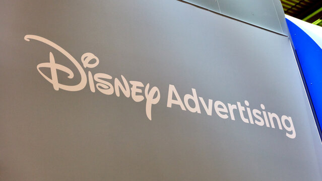 COLOGNE, GERMANY - SEPTEMBER 24th 2026 - Photo of Disney Advertising logo at DMEXCO marketing event
