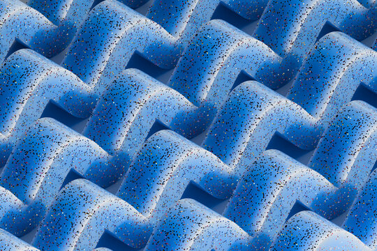 Repeating Blue Zigzag Pattern with Speckled Texture