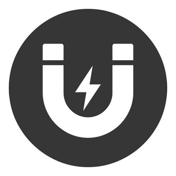 Electric magnet icon symbol logo
