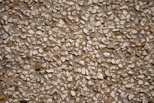 Rough Pebble Facade Texture Background